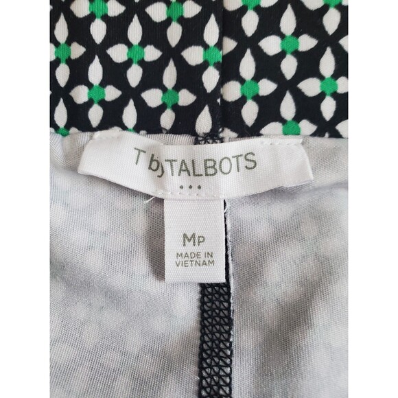 T by Talbots Green/White/Black Geo Print Knit Skort Size MP - Picture 4 of 4
